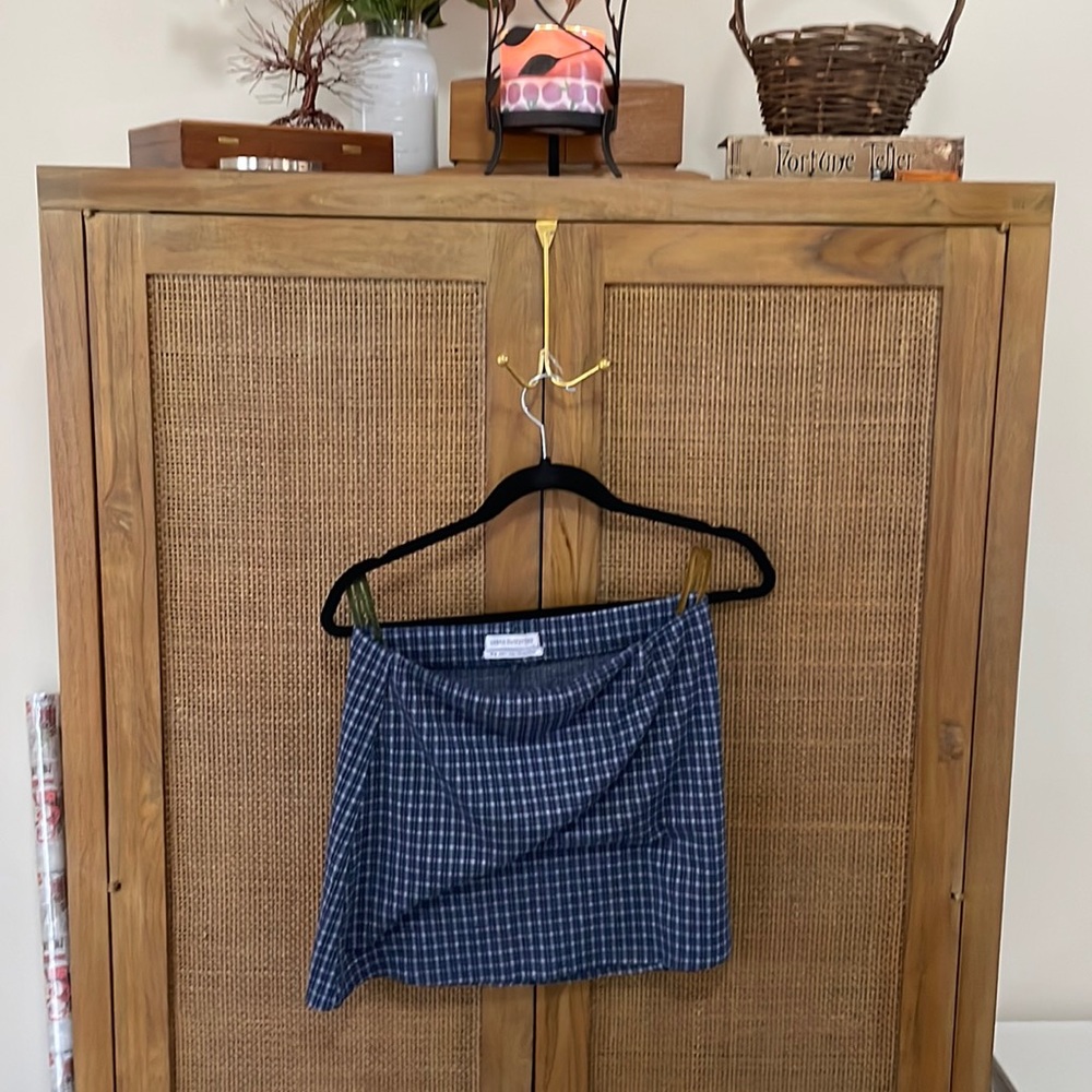 Plaid pencil skirt